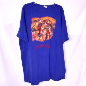 TSF Oversized Western Horses Myrtle Beach Shirt Size XL